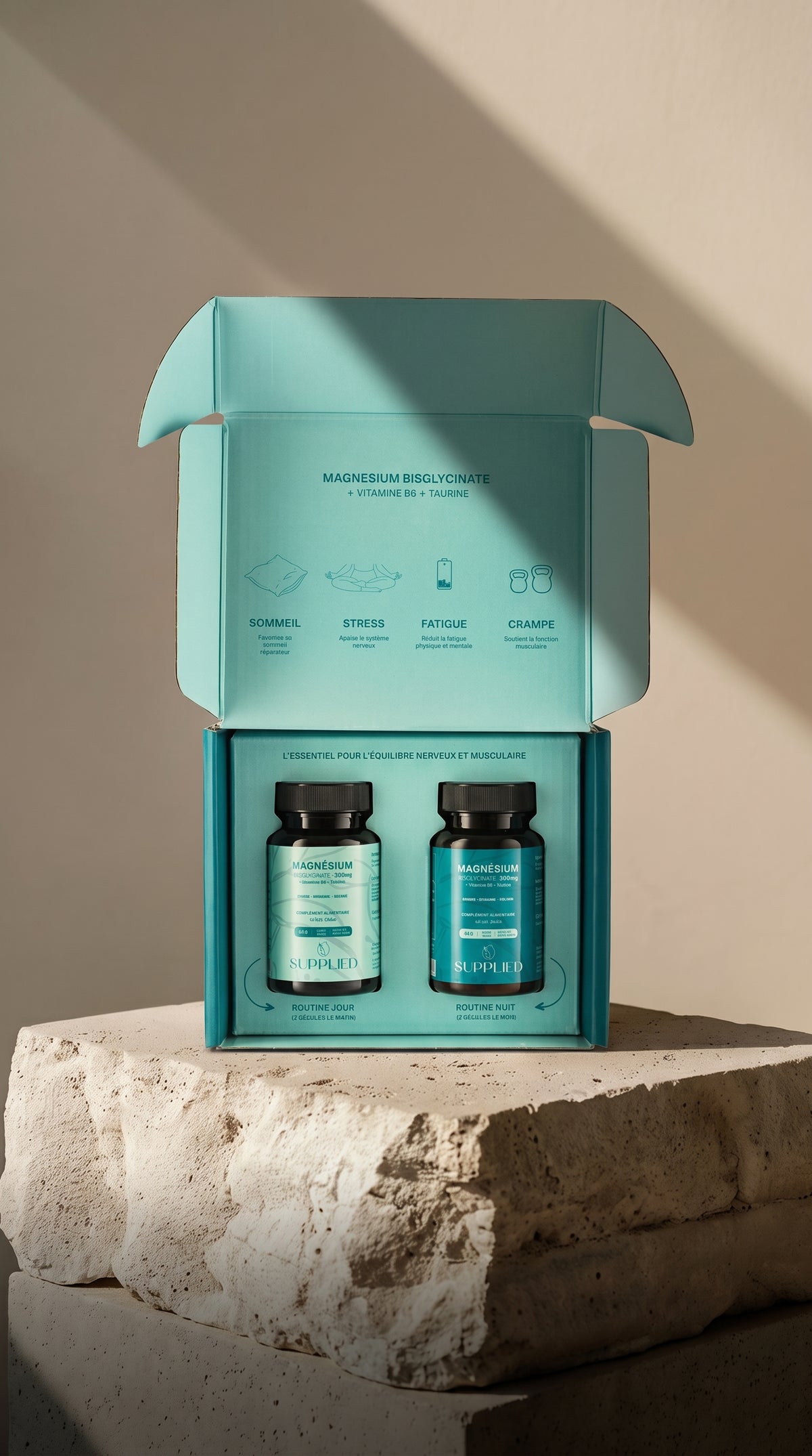 Magnésium bisglycinate 300mg + B6 + Taurine